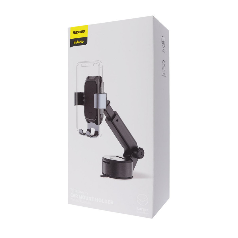 Автомобільний тримач Baseus Tank Gravity Car Mount With Suction Base - Купить в Украине за 659 грн - изображение №2