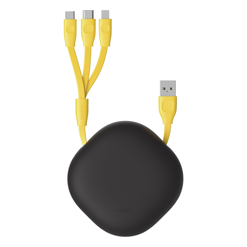 Кабель Baseus Lets Go Little Reunion One-Way Stretchable 3-in-1 (Micro USB+Lightning+Type-C) 3A (0.8 - Купить в Украине за 399 грн
