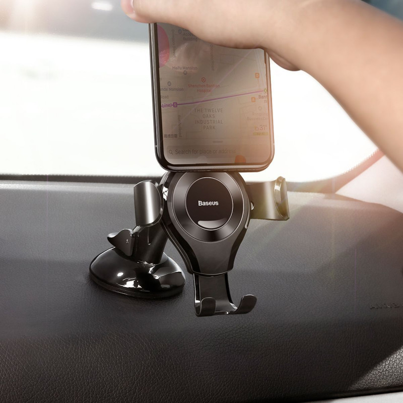 Автомобільний тримач Baseus Osculum Type Gravity Car Mount - Купить в Украине за 389 грн - изображение №3