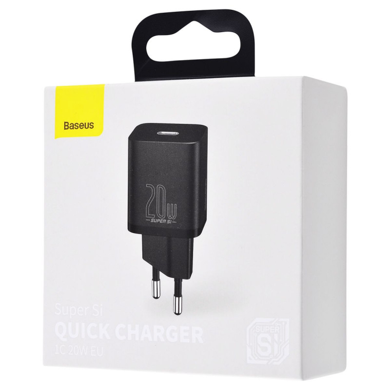 МЗП Baseus Super Silicone Quick Charger Charger 20W (Type-C) - Купить в Украине за 469 грн - изображение №2
