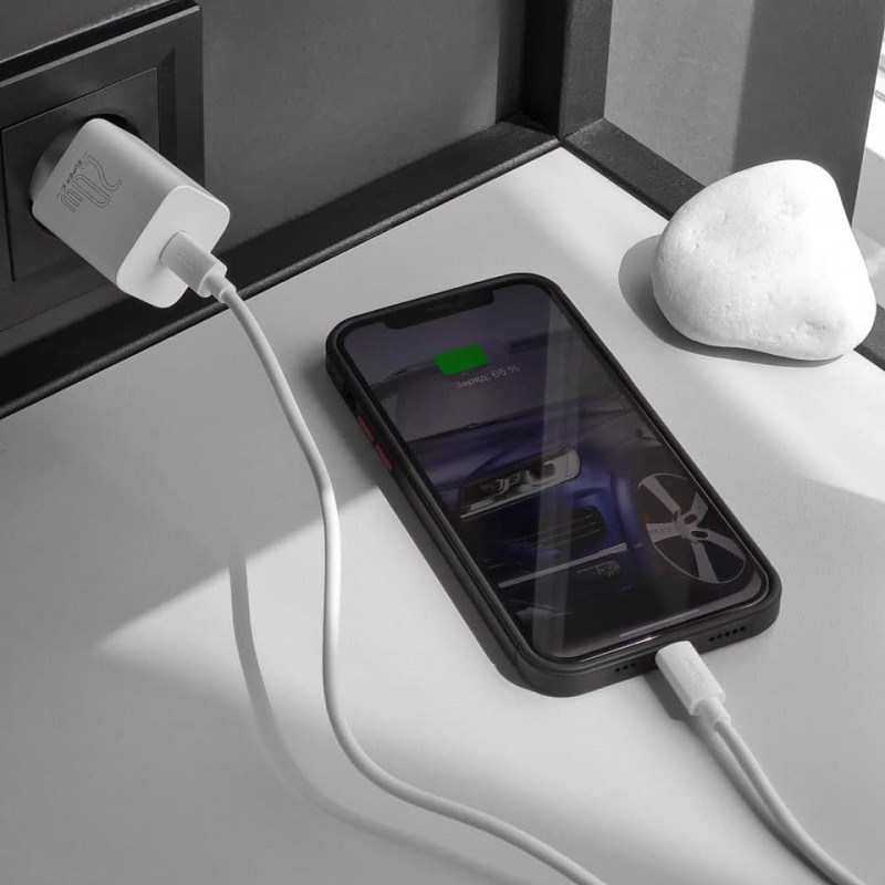 МЗП Baseus Super Silicone Quick Charger Charger 20W (Type-C) - Купить в Украине за 469 грн - изображение №7