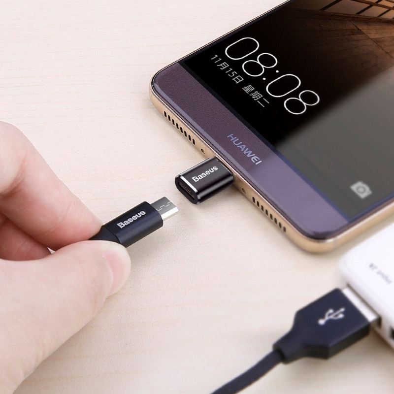 Переходник Baseus Micro USB to Type-C - Купить в Украине за 159 грн - изображение №3