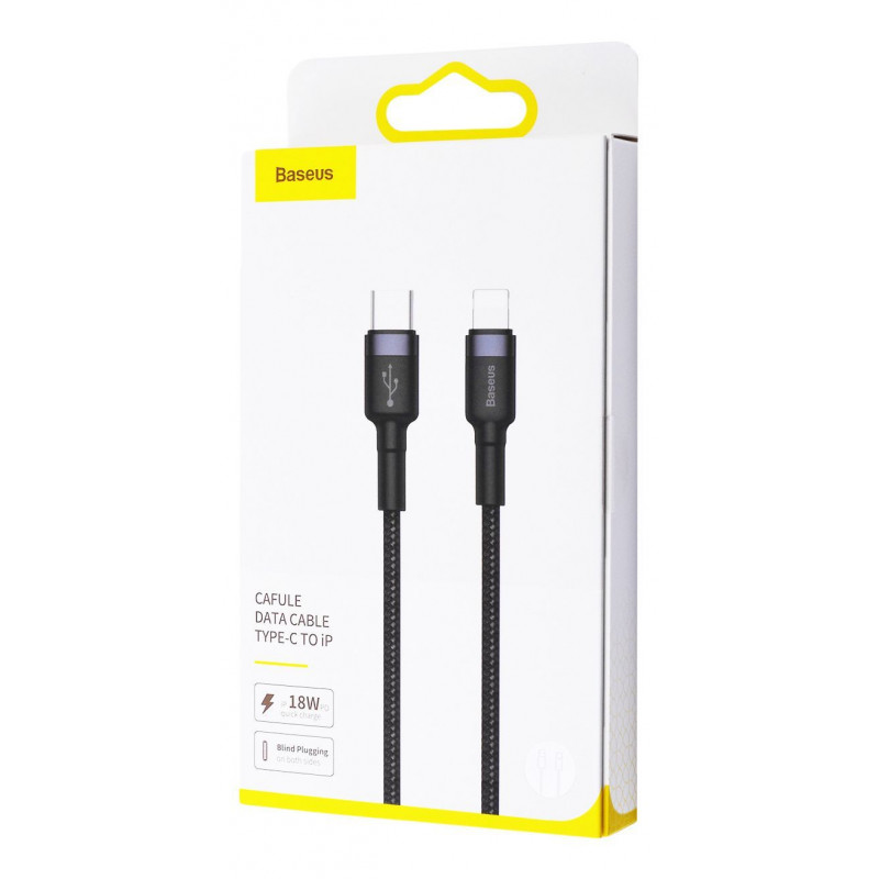 Кабель Baseus Cafule Type-C to Lightning PD 18W (1m) - Купить в Украине за 299 грн - изображение №2