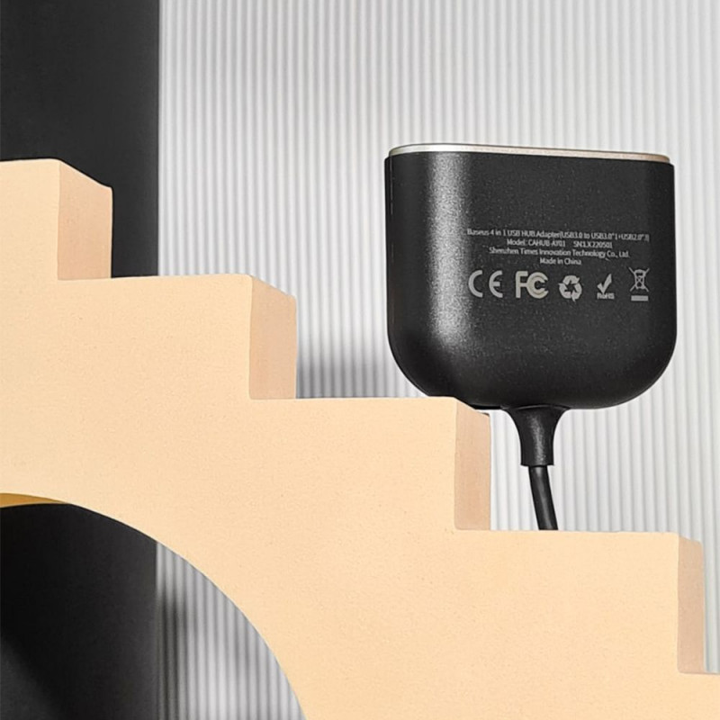 USB-Хаб Baseus Square Round USB to USB 3.0 + 3USB 2.0 (1m) - Купить в Украине за 0 грн - изображение №6
