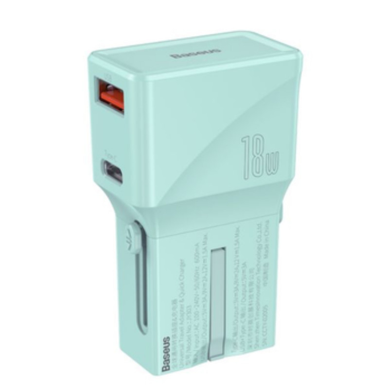 СЗУ Baseus Universal Conversion Plug PPS Charger 18W (1 Type-C + 1 USB) СЗУ Baseus Universal Conversion Plug PPS Charger 18W (1 Type-C + 1 USB) - Купить в Украине за 589 грн