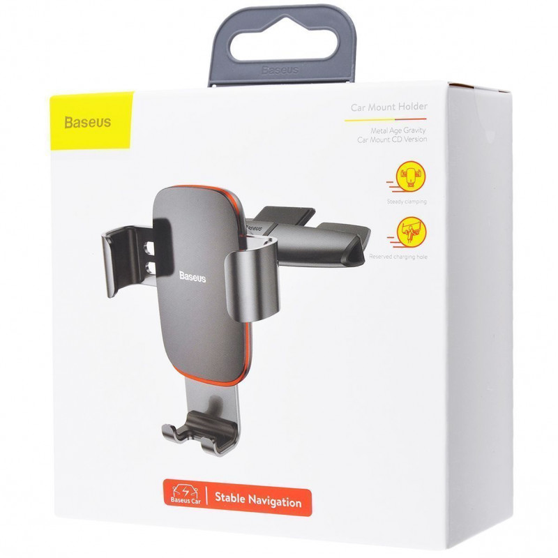 Автомобільний тримач Baseus Metal Age Gravity Car Mount CD Version - Купить в Украине за 0 грн