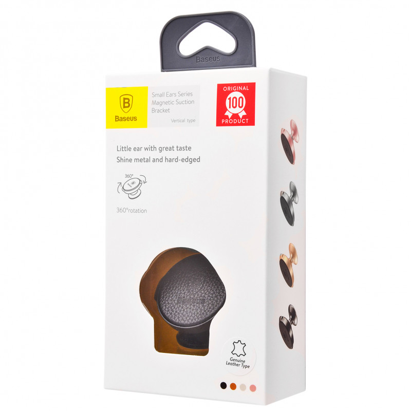 Автодержатель Baseus Small Ears Series Vertical Magnetic Bracket Leather Type - Купить в Украине за 319 грн - изображение №2
