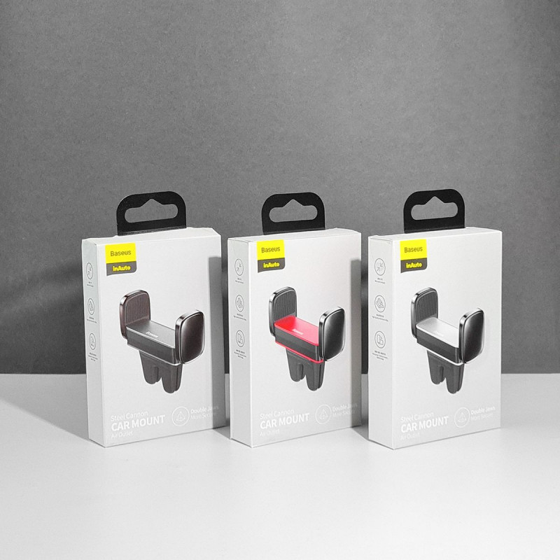 Автомобільний тримач Baseus Steel Cannon Air Outlet Car Mount Автомобільний тримач Baseus Steel Cannon Air Outlet Car Mount - Купить в Украине за 249 грн - изображение №9