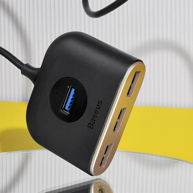 USB-Хаб Baseus Square Round USB to USB 3.0 + 3USB 2.0 (1m) - Купить в Украине за 0 грн - изображение №5