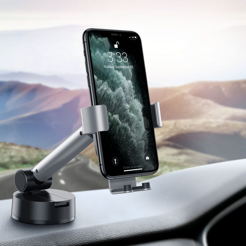 Автомобільний тримач Baseus Simplism Gravity Car Mount With Suction Base - Купить в Украине за 689 грн - изображение №3