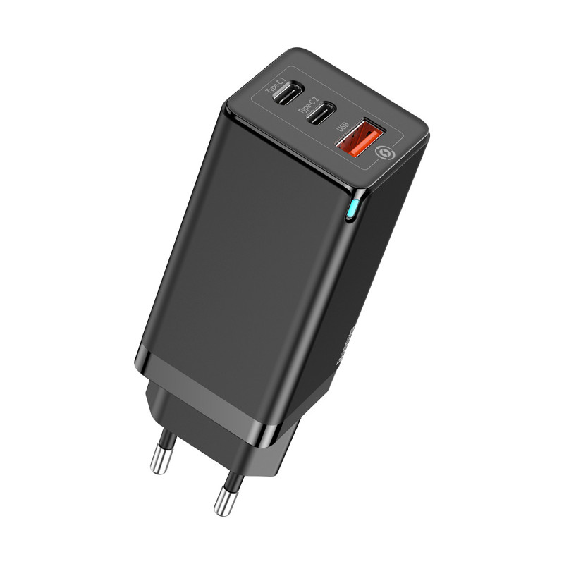 СЗУ Baseus GaN Quick Travel Charger 65W (2 Type-C + 1 USB) СЗУ Baseus GaN Quick Travel Charger 65W (2 Type-C + 1 USB) - Купить в Украине за 1179 грн