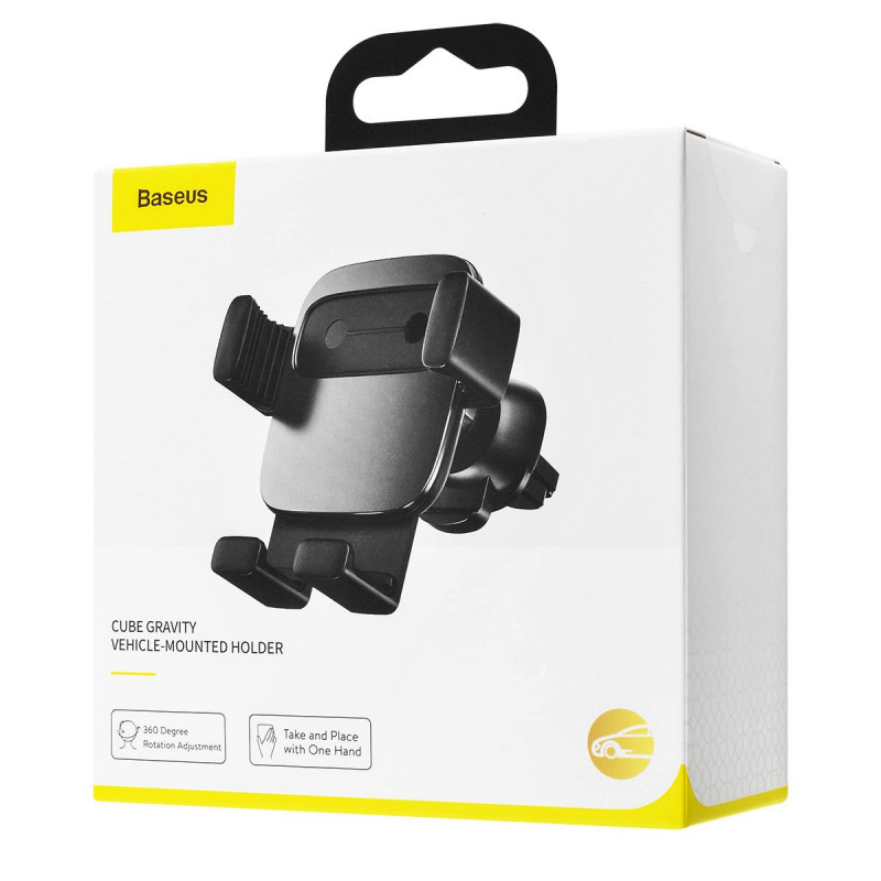 Автомобільний тримач Baseus Cube Gravity Vehicle Mounted - Купить в Украине за 389 грн - изображение №2